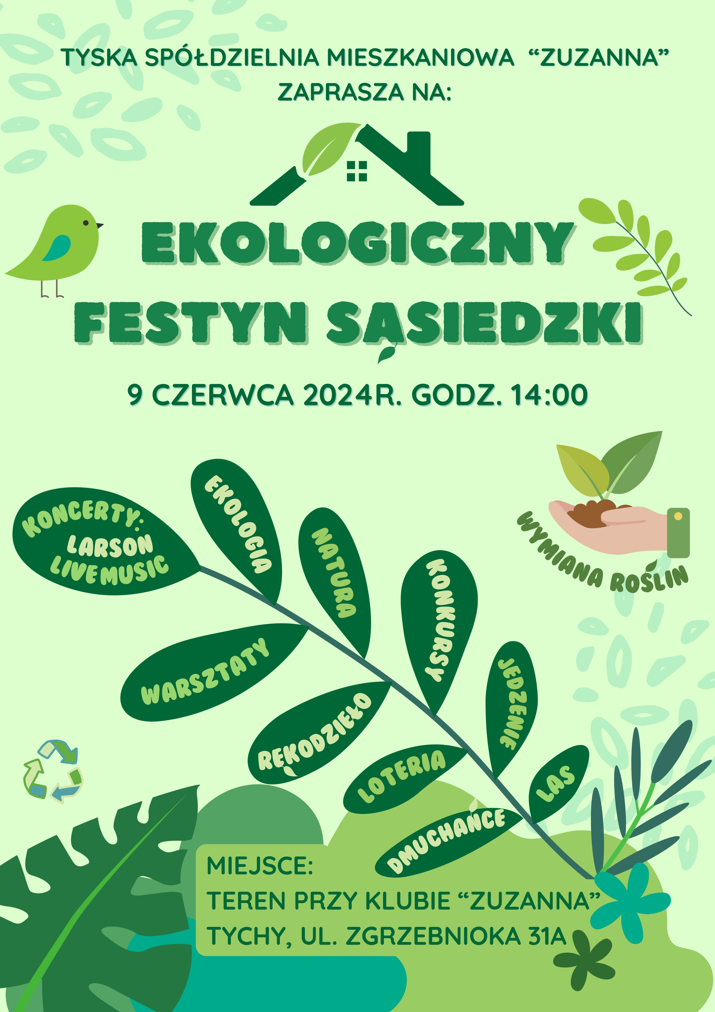 Plakat Ekologiczny Festyn sąsiedzki 09.06.2024r. 1 page 0001